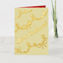 Mikitiez gothmas ribbon redwhite candycane x'mas 箔シーズンカード