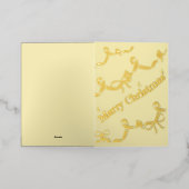 Mikitiez gothmas ribbon redwhite candycane x'mas 箔シーズンカード (外側レイダウン)