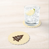 Mikitiez hotchocolate christmas mashmello warm ペーパーコースター (インサイチュ)