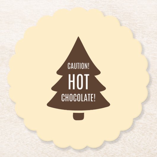 Mikitiez hotchocolate christmas mashmello warm ペーパーコースター (正面)