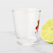 Mikitiez jinglebellrock punk gothmas reindeer ショットグラス (左)