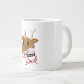 Mikitiez jinglebellrock punk gothmas reindeer ジャンボコーヒーマグカップ (正面右)