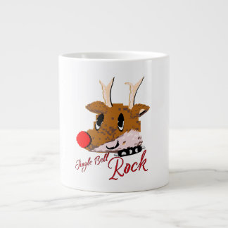 Mikitiez jinglebellrock punk gothmas reindeer  ジャンボコーヒーマグカップ