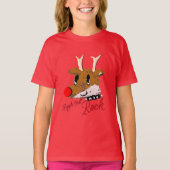 Mikitiez jinglebellrock punk gothmas reindeer tシャツ (正面)