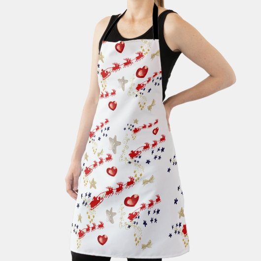 Mikitiez magic wish holiday christmas luxury エプロン (インサイチュ)