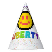 Mikitiez PEオリンピックドーナツ虹スポーツlgbtqia+ パーティーハット (正面)