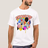 Mikitiez pony discoballバルーンパーティーテーマ tシャツ (正面)