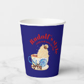 Mikitiez rudolf rednose raindeオールオーバープリントエプロン 紙コップ (裏面)