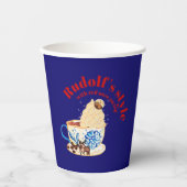 Mikitiez rudolf rednose raindeオールオーバープリントエプロン 紙コップ (正面)