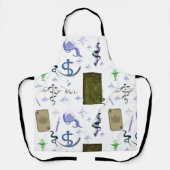 Mikitiez snake snakepersonウィザード魔女魔法 エプロン (正面)