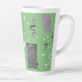 Mikitiez snake snakepersonウィザード魔女魔法 カフェラテマグ (右)