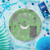 Mikitiez snake snakepersonウィザード魔女魔法 ペーパープレート (パーティー)