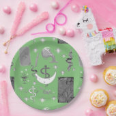 Mikitiez snake snakepersonウィザード魔女魔法 ペーパープレート (パーティー)