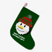 Mikitiez snowman winterwonderland pixleart  スモールクリスマスストッキング (正面 (吊り時))