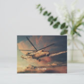 Mil Mi-24の後ろ葉書 ポストカード (スタンド正面)