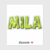 Mila Name Kiwi Design Aufkleber Sticker シール (シート)