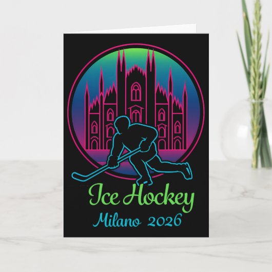 Milan 2026 Ice Hockey Winter 2026 And Duomo Di Mil カード (正面)