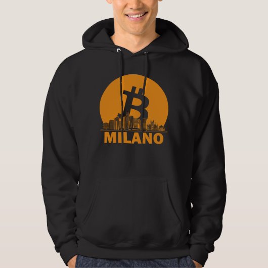 Milan Bitcoin Maximalist  Bitcoin Milan Skyline パーカ (正面)