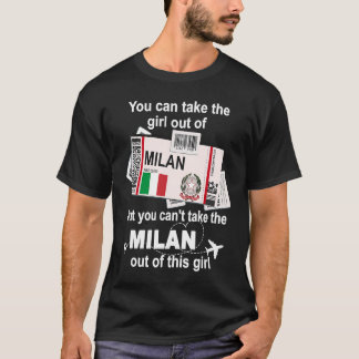Milan Boarding Pass Milan Girl Milan Tシャツ