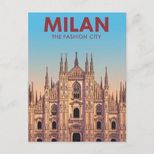 Milan Duomo Luggage Tag ポストカード (正面)