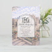 Milan Italian Themed Bridal Shower 招待状 (スタンド正面)