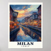Milan Poster - Milan Print - Milan Art Print - Mil ポスター (正面)
