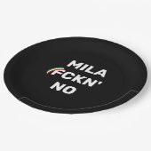 MILANO カッコいい – ミラ・フクン旗でNo ペーパープレート (アングル)