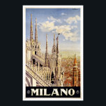 Milano Italy Church Vintage Travel ポスター<br><div class="desc">Milano Italy Milan Cathedral Church - Great Vintage Travel Poster.   Old travel poster advertisement promoting vacation travel to Switzerland.</div>