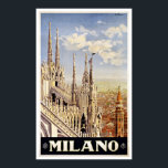 Milano Italy Church Vintage Travel ポスター<br><div class="desc">Milano Italy Milan Cathedral Church - Great Vintage Travel Poster. Old travel poster advertisement promoting vacation travel to Switzerland.</div>