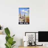 Milano Italy  Travel Poster ポスター (ホームオフィス)