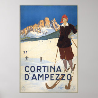 Milano Italy Vintage Travel Poster ポスター
