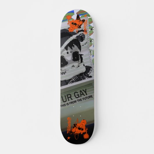 milardio says ur gay skateboard スケートボード (正面)