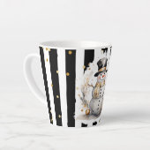 Milchtasse Klein Snowman and Stripes Var01 カフェラテマグ (左アングル)