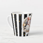 Milchtasse Klein Snowman and Stripes Var02 カフェラテマグ (左アングル)