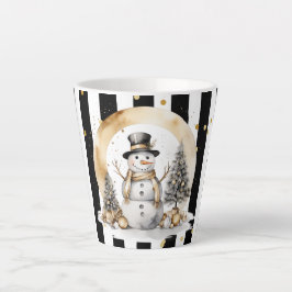Milchtasse Klein Snowman and Stripes Var03 カフェラテマグ