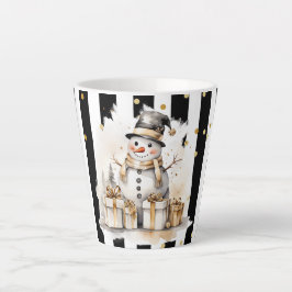 Milchtasse Klein Snowman and Stripes Var04 カフェラテマグ