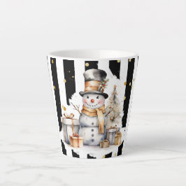 Milchtasse Klein Snowman and Stripes Var05 カフェラテマグ