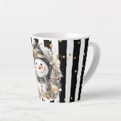 Milchtasse Klein Snowman and Stripes Var08 カフェラテマグ (右アングル)