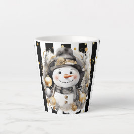 Milchtasse Klein Snowman and Stripes Var08 カフェラテマグ