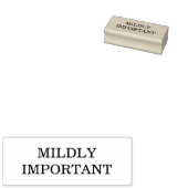 MILDLY IMPORTANT Wood Art Stamp ラバースタンプ (押印)