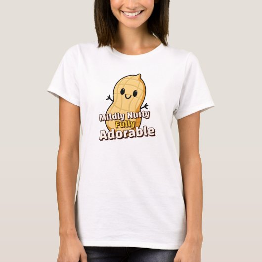 Mildly Nutty Fully Adorable Peanut Tシャツ (正面)