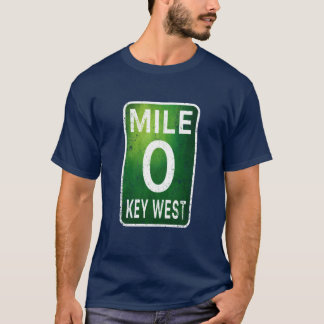 Mile 0 Key West Florida A1A Oversized Tシャツ