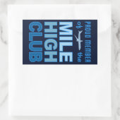 Mile High Clubスタンプ 長方形シール (バッグ)