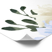 MILENAダスティブルー石板フローラベビーシャワーへようこそ ポスター (角)