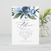 MILENA何か青い前に私はブライダルシャワー 招待状 (スタンド正面)