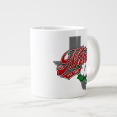 "MILES, テキサス州 – コットン" 20ozジャイアントコーヒーマグ ジャンボコーヒーマグカップ (正面右)