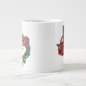 "MILES, テキサス州 – コットン" 20ozジャイアントコーヒーマグ ジャンボコーヒーマグカップ (正面)