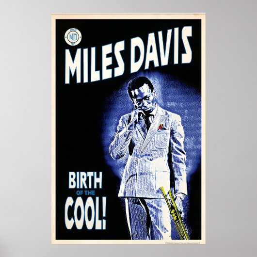 Miles Davis Birth of the Cool Graphic, Original ポスター (正面)