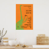 Miles Davis - Gil Evans jazz poster - At Carnegie ポスター (キッチン)