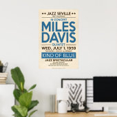 Miles Davis Live in Hollywood, Original Print ポスター (ホームオフィス)